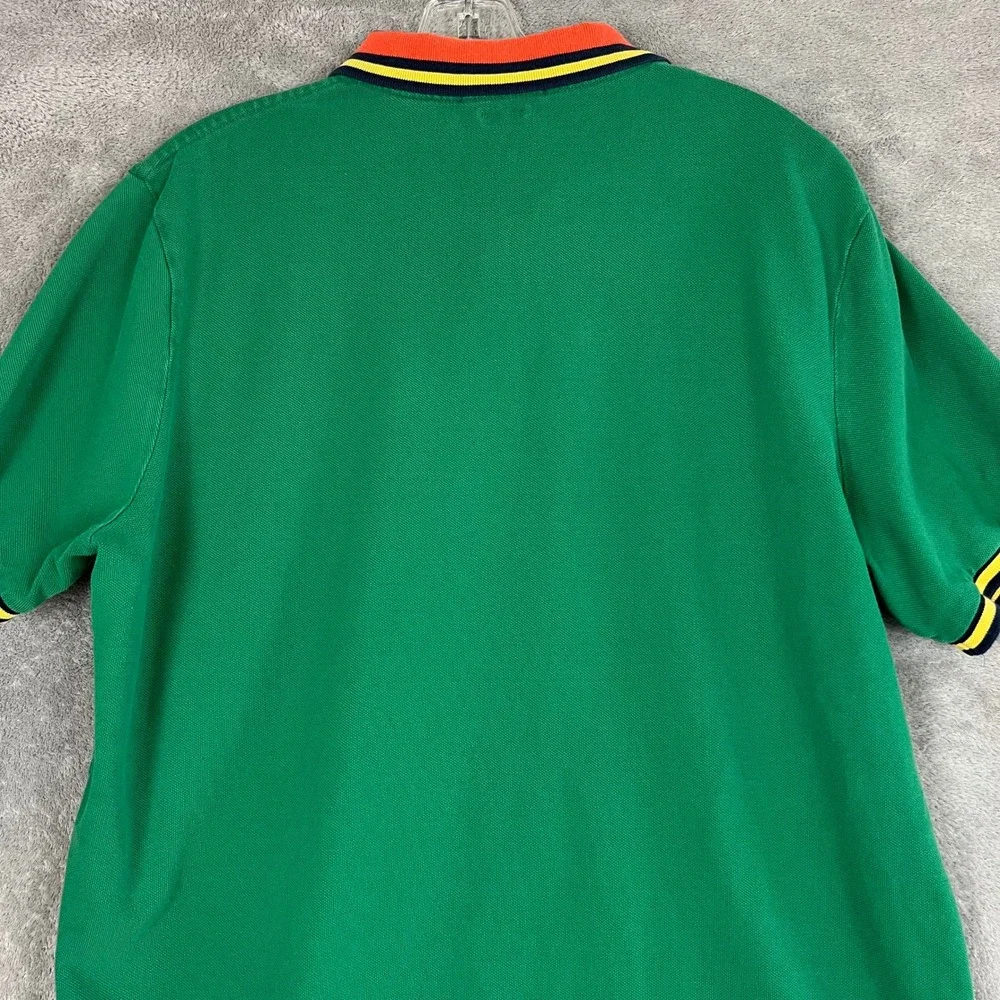 Polo Ralph Lauren Big Pony Polo Shirt Mens L Contrast Collar Preppy Classic